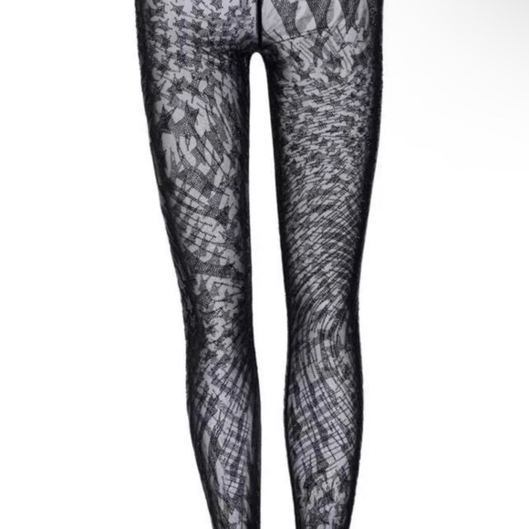 Mugler Black rhinestone tights - Picture 1 of 1
